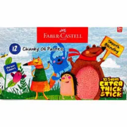 Faber-Castell Chunky Oil Pastels 12 Pcs