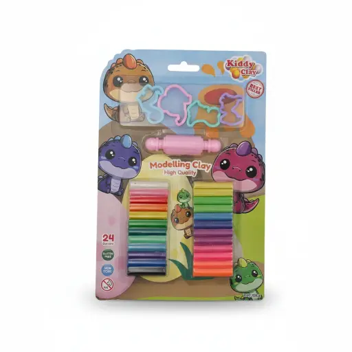 Kiddy Clay Modeling 24Clay+5Cutters