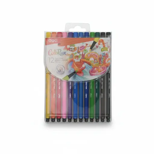 Deli Colorun Felt Pen 12PC*1Pkt