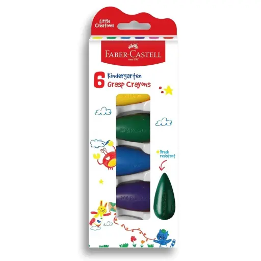 Faber-Castell First Grip Crayon 6 Shade