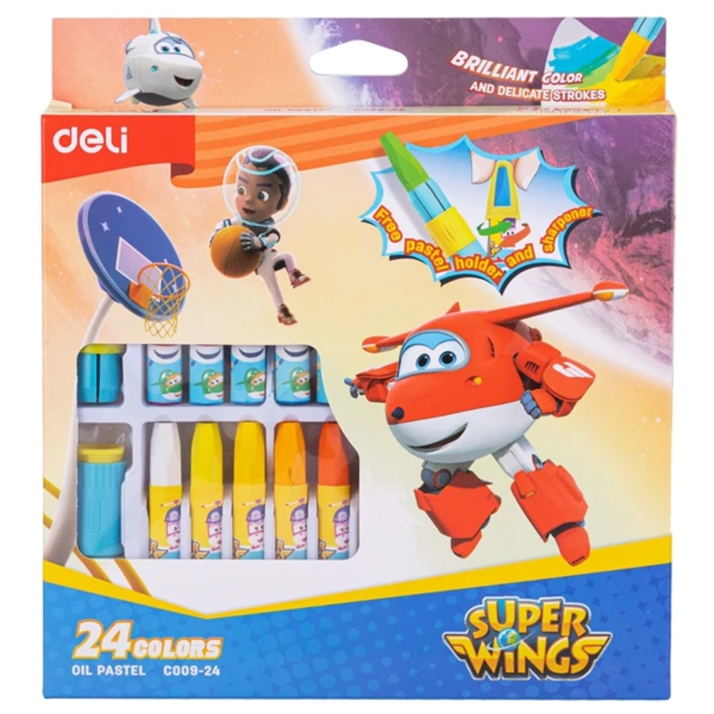 Deli Super Wings Oil Pastel 24S8*1Box