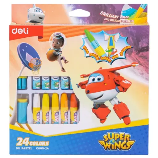 Deli Super Wings Oil Pastel 24S8*1Box