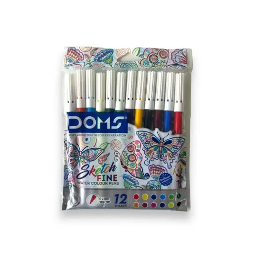 Doms Sketch Fine Water Color Pen 12 Shades