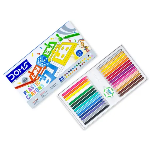 Doms Plastic Crayons 28 shades