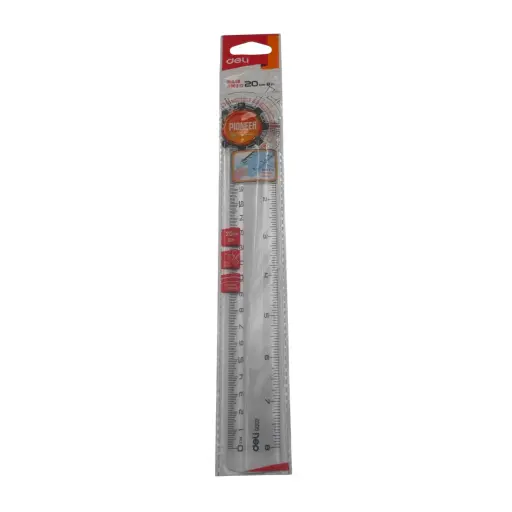 Deli Pioneer Ruler 20cm No: G002 12