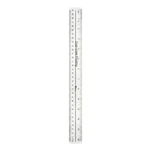 Wan Run Plastic Ruler 30Cm 1Pc No W0003/STS98