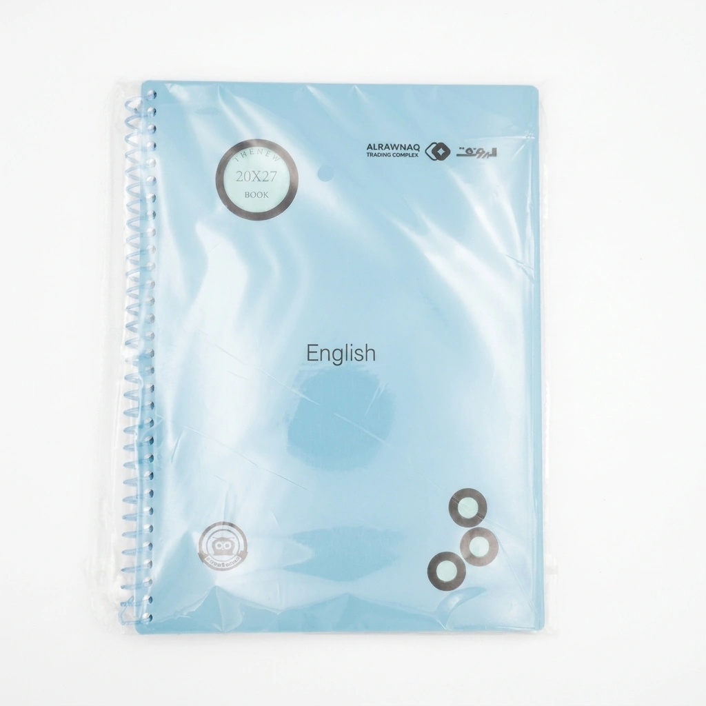 Spiral English Notebook 20*27 100Sht 1Pc