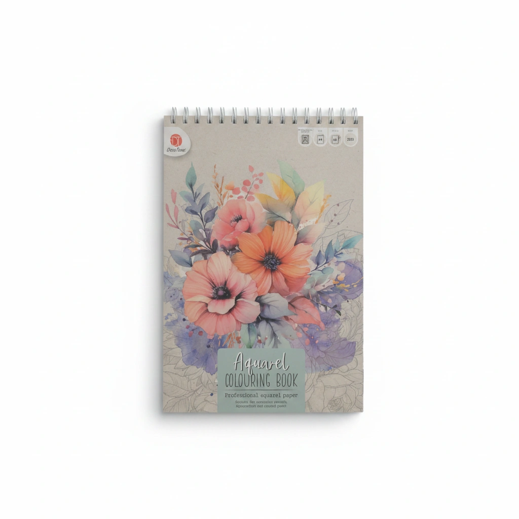 Decotime Aquarel Coloring Book A4 1Pc