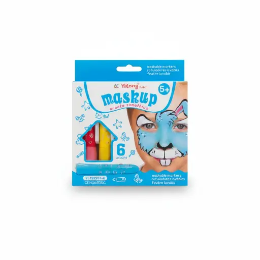 Yalong Maskup-Washable Marker 6*1Pkt