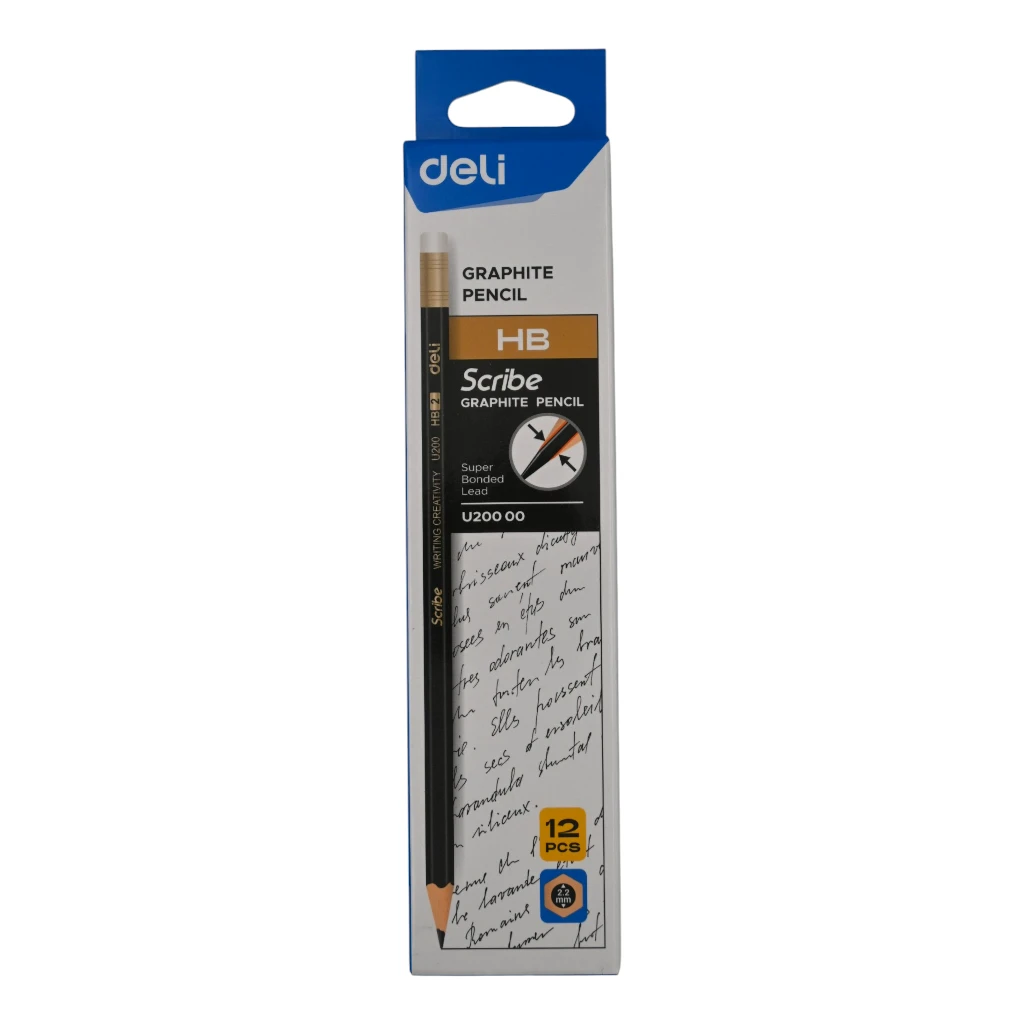 Deli HB Scribe Graphite pencil U 200 12pc x 1pkt