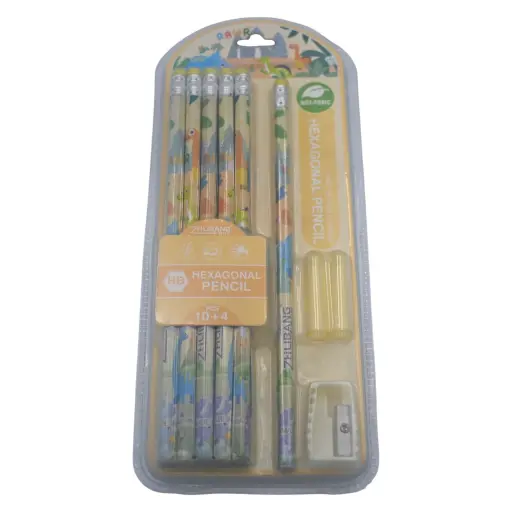 Zhilibang Hexagonal pencil HB non toxic 10+4 pc x1pkt