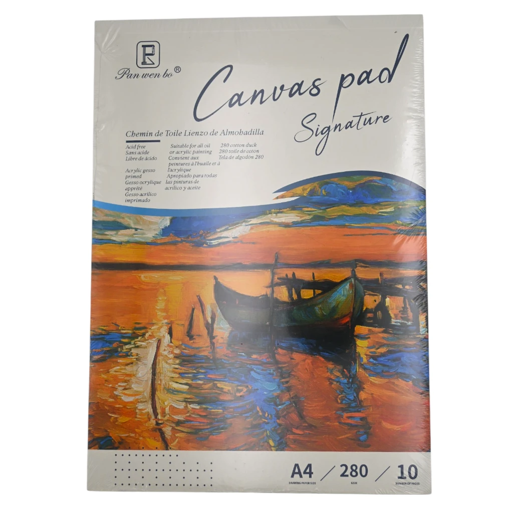 Pan Wen Bo Canvas Pad Signature A4 280gsm 10 Pages 1Pc
