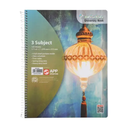 Sinarline Spiral NoteBook 120 Sheets 1pc