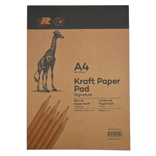 Kraft Paper Pad A4 100g 50 Sheets 1Pc