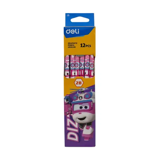 Deli 2B Super Wings Graphite Pencil 1Pkt