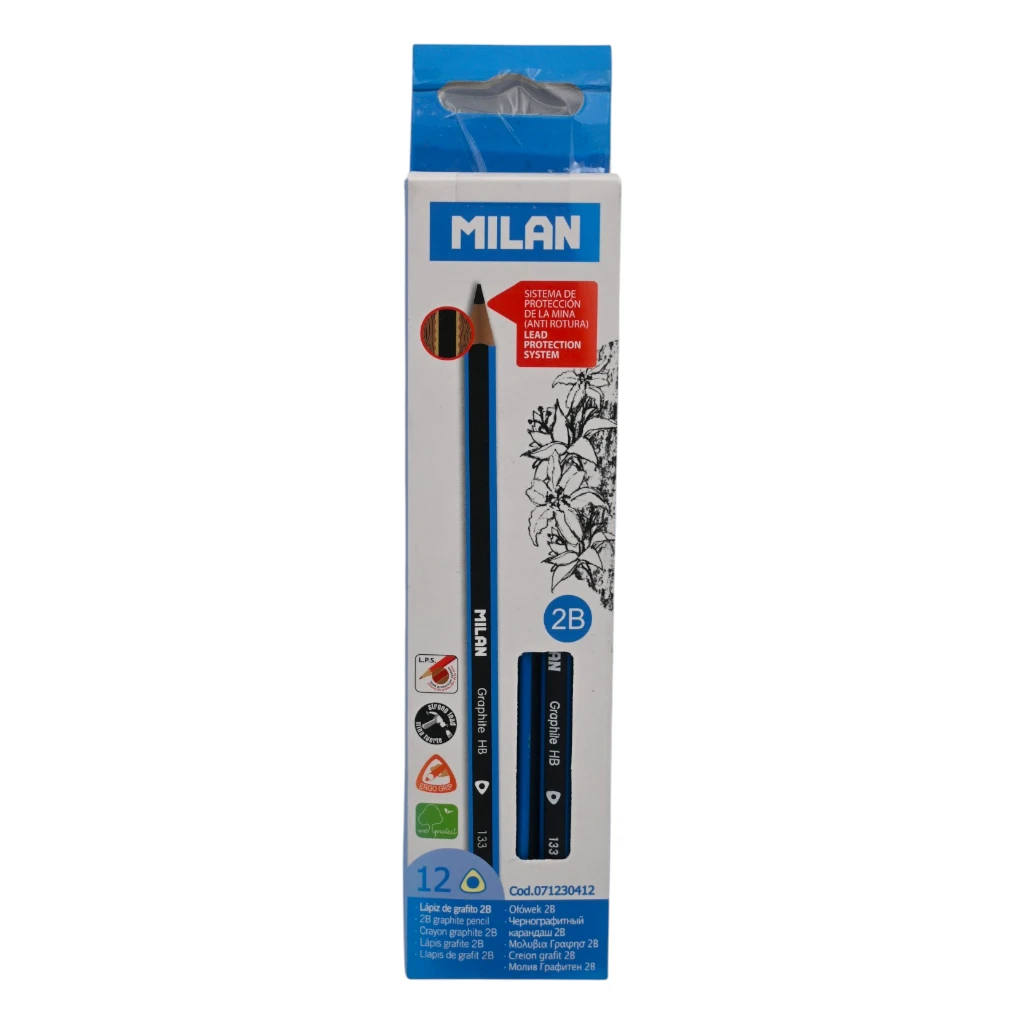 Milan 2B Graphite HB Pencil 1Pkt