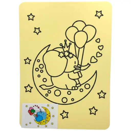 DIY Card With Color Sand P016