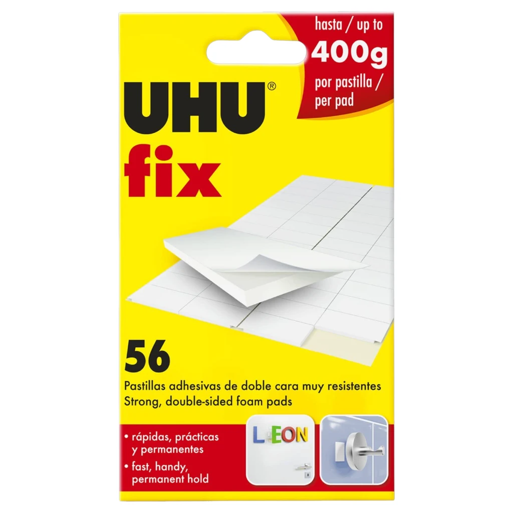 UHU PATAFIX 56 DOUBLE-SIDED ADHESIVE PADS WHITE
