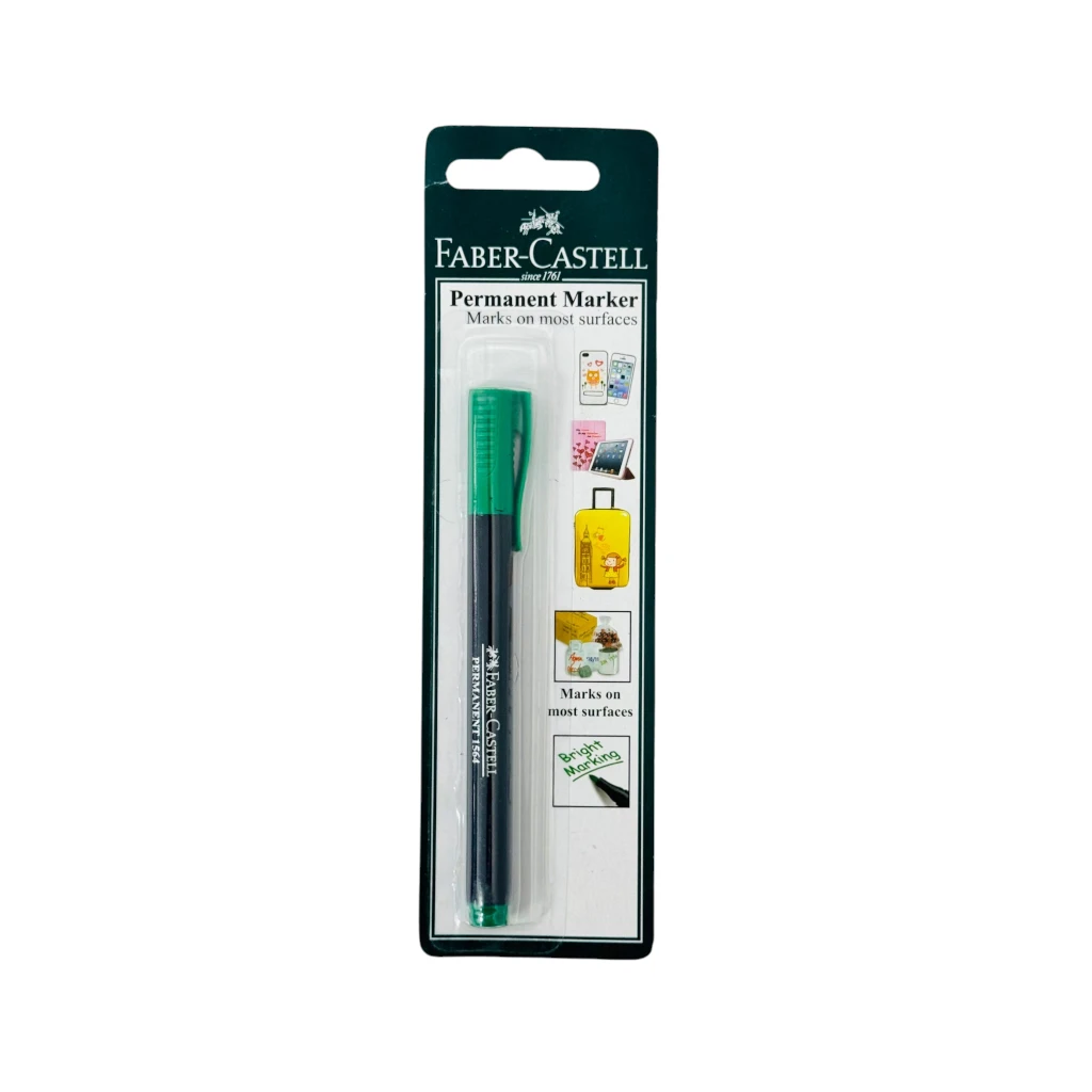 Faber Castell PERMANENT MARKER SLIM GREEN 1XBP