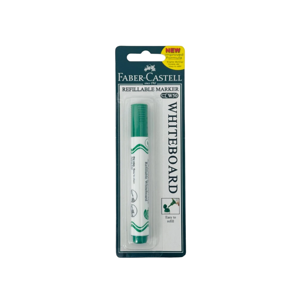 Faber Castell WHITE BOARD MARKER W50 GREEN 1XBP