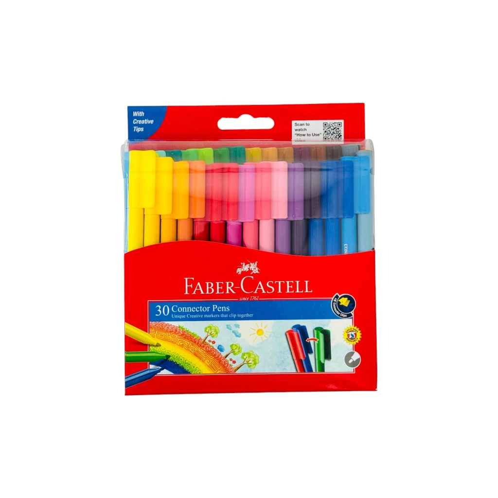 FABER CASTELL CONNECTOR PENS 30 COLOR