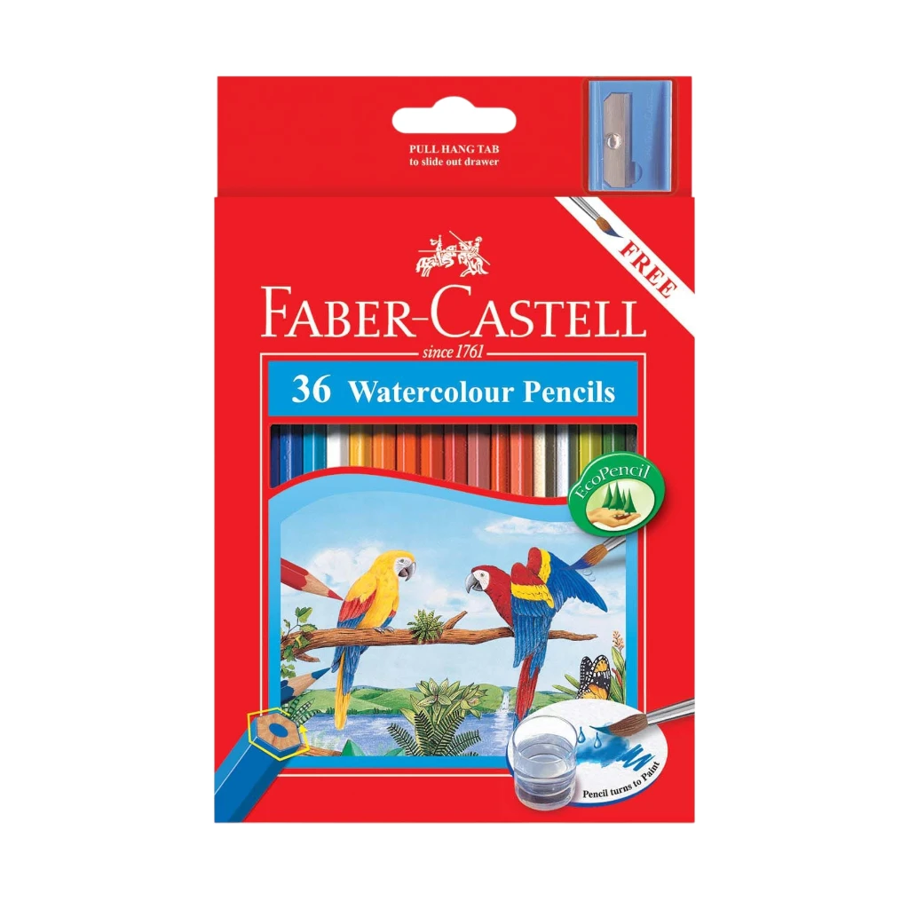 Faber-Castell PARROT WATER COLOUR PENCILS 36 COLOUR