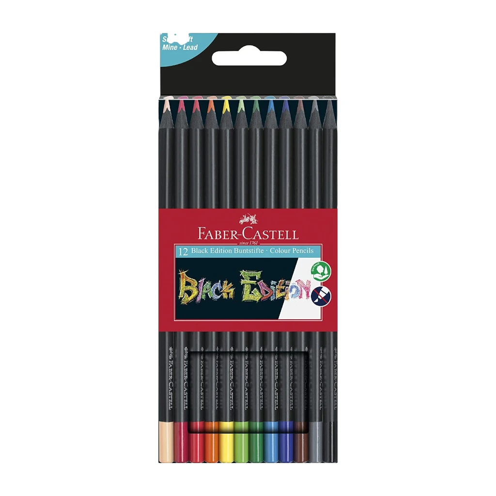 Faber Castell BLACK EDITION COL-PENCIL 12 COL