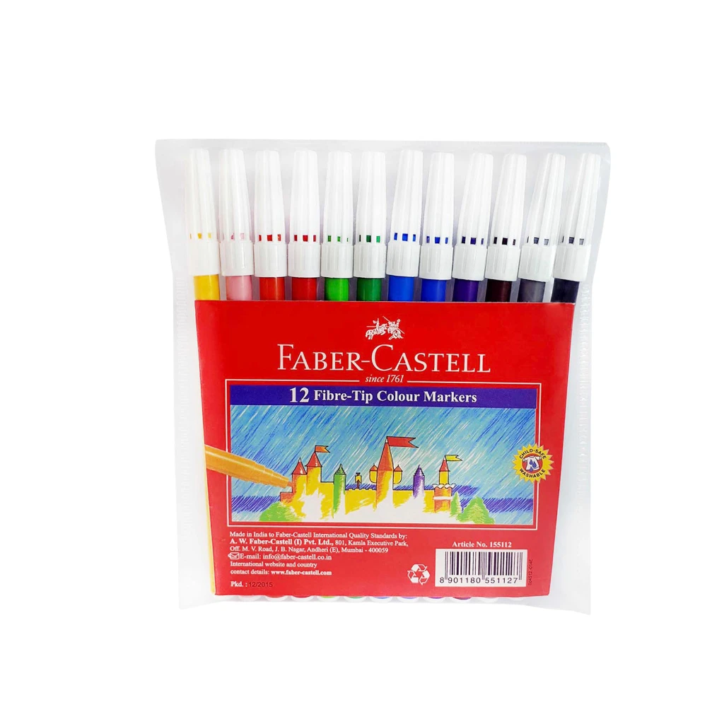 FABER-CASTELL FELT PEN 12 COLOR