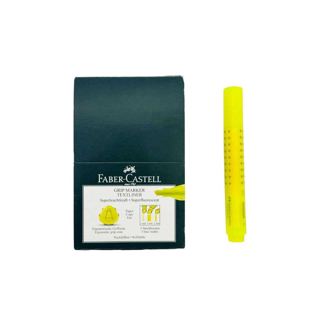 FABER-CASTELL GRIP HIGHLIGHTER 1PC YELLOW