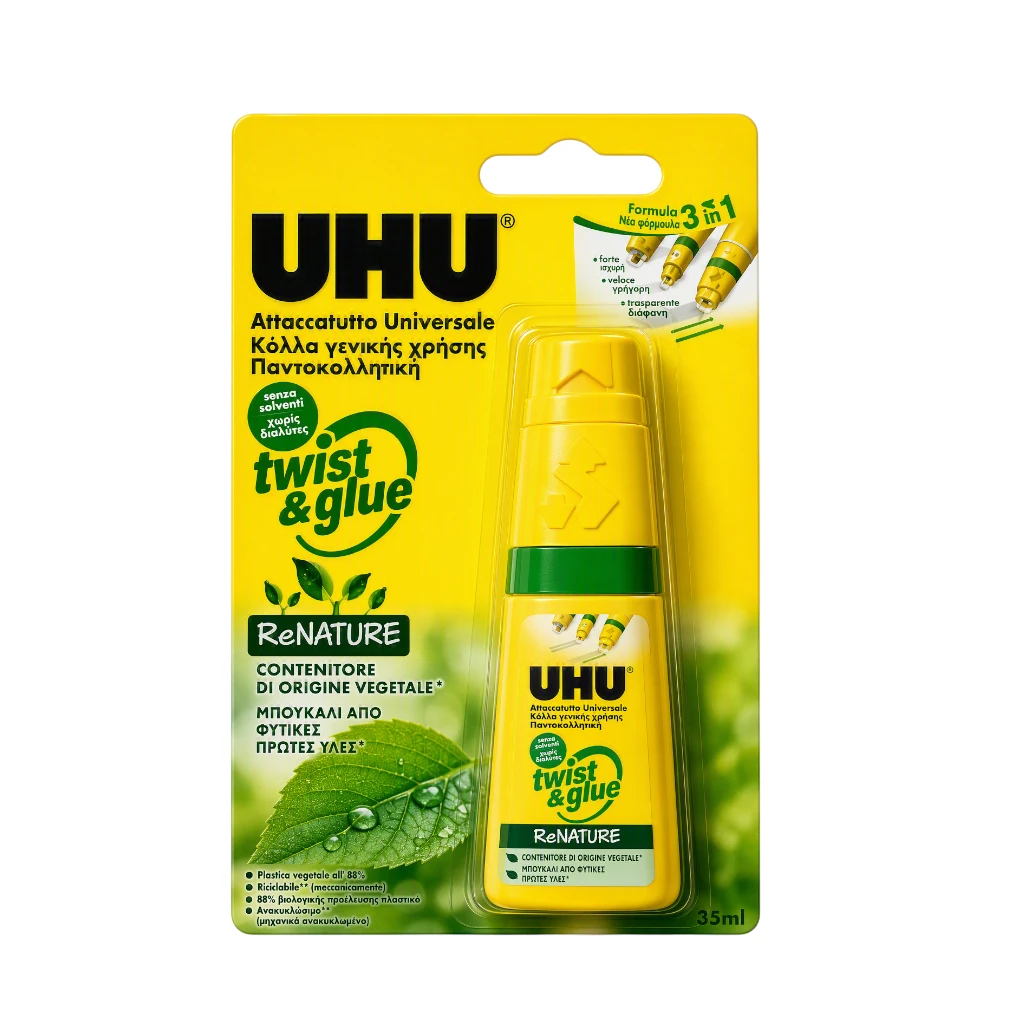 UHU TWIST & GLUE RENATURE 35ML - UH32820