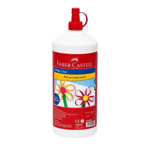 FABER-CASTELL WHITE GLUE IN A 1000ML BOTTLE