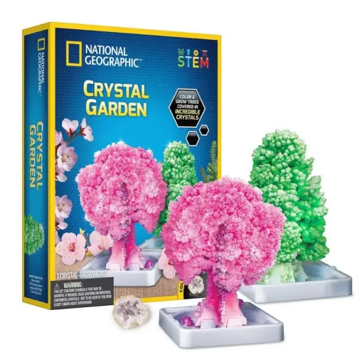 NATIONAL GEOGRAPHIC Crystal Garden – STEM Crystal-Growing Kit