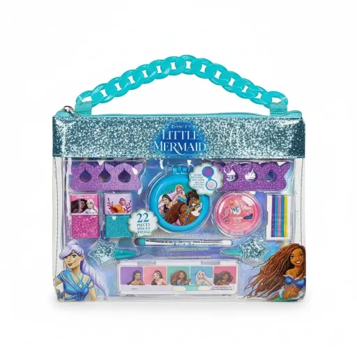 Disney The Little Mermaid Chain Bag with Cosmetics – 22 Pieces