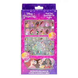 Disney Princess 66-Piece Press-On Nail & Sticker Set – Townley