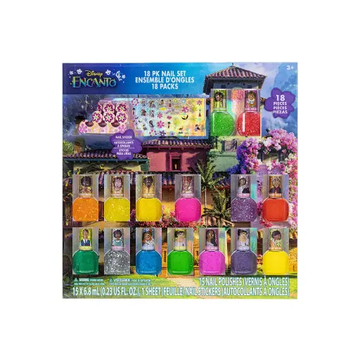 Disney Encanto 18-Piece Nail Polish & Sticker Set