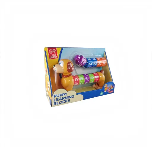 Little Learner Puppy Learning Blocks – Alphabet Educational Toy