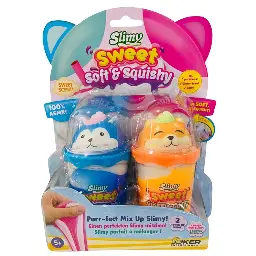 SLIMY Sweet Soft & Squishy – Purr-fect Mix Up 2-Pack – Blue & Orange