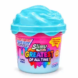SLIMY – Greatest of All Time (GOAT) Slime with Surprise Mix-Ins – Light Blue & Pink