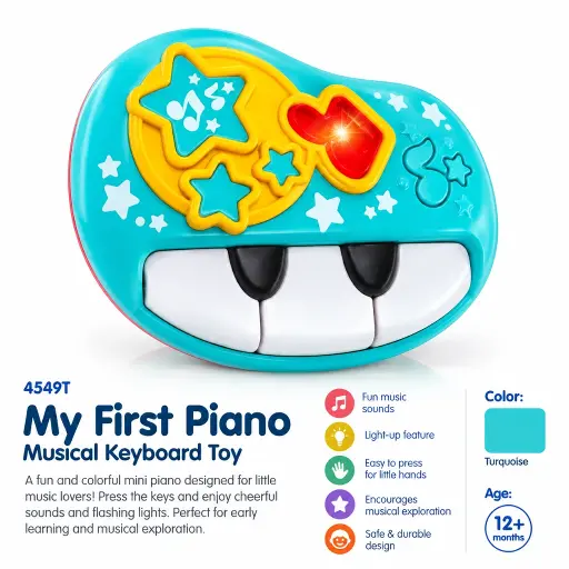My First Musical Piano Toy with Light & Sound