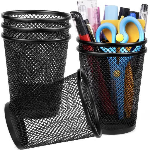 Metal Mesh Pen Holder — Model 9063