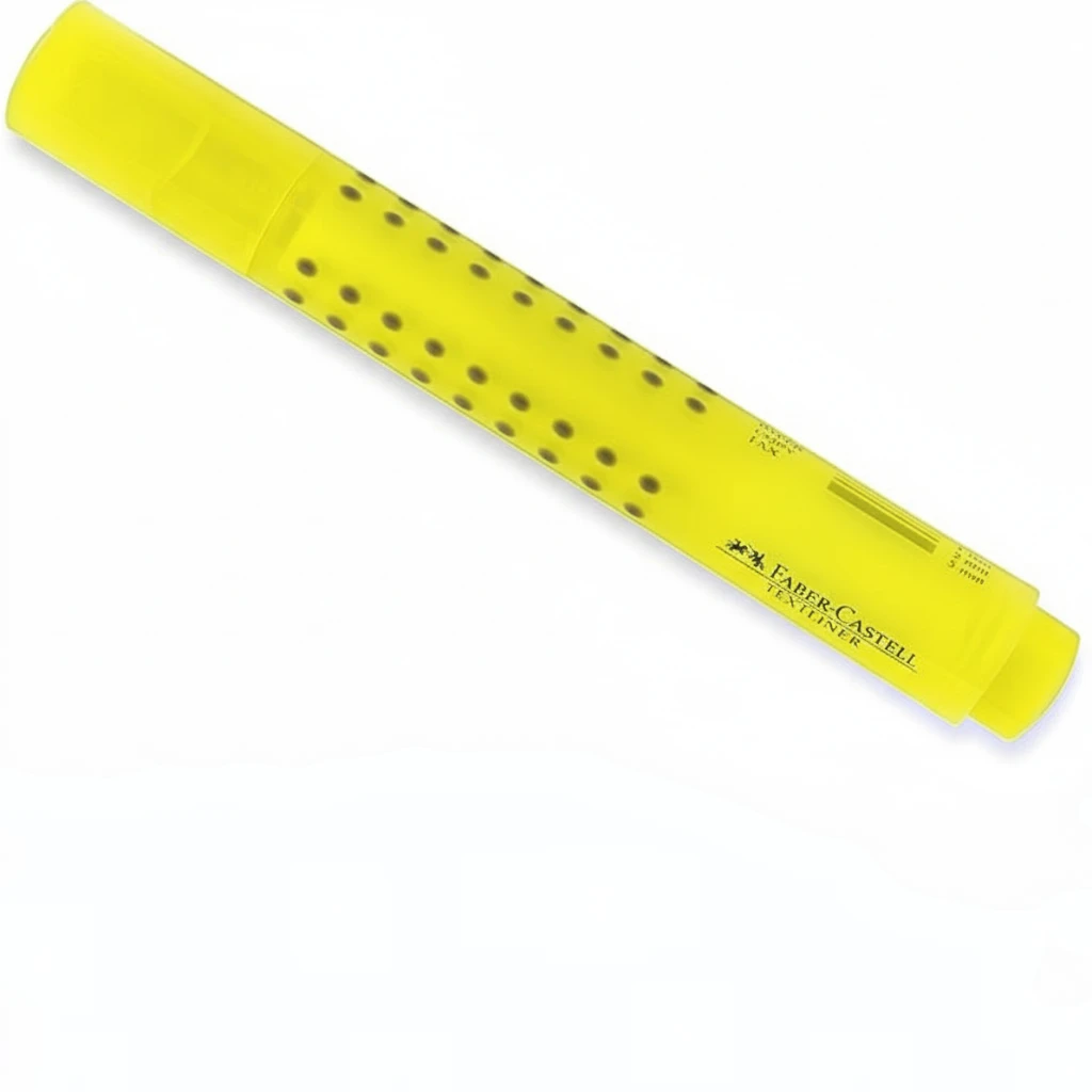 Faber-Castell 154307 Translucent Grip Marker TEXTLINER Highlighter Yellow