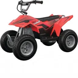 RAZOR DIRT QUAD ELECTRIC ATV — RED (13 KM/H, AGES 8+)