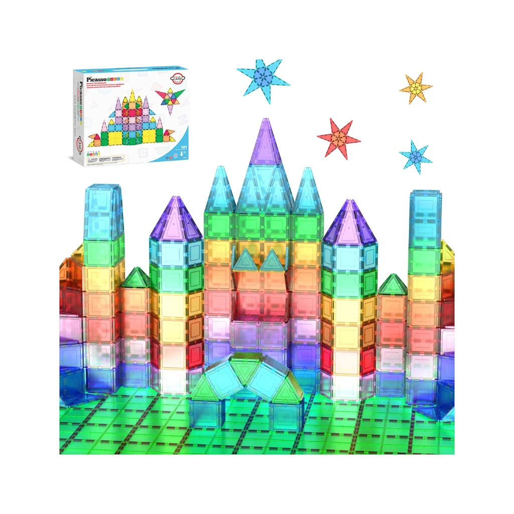 PICASSOTILES — 101-PIECE 3D MAGNETIC BUILDING BLOCK CLASSIC PLAYSET