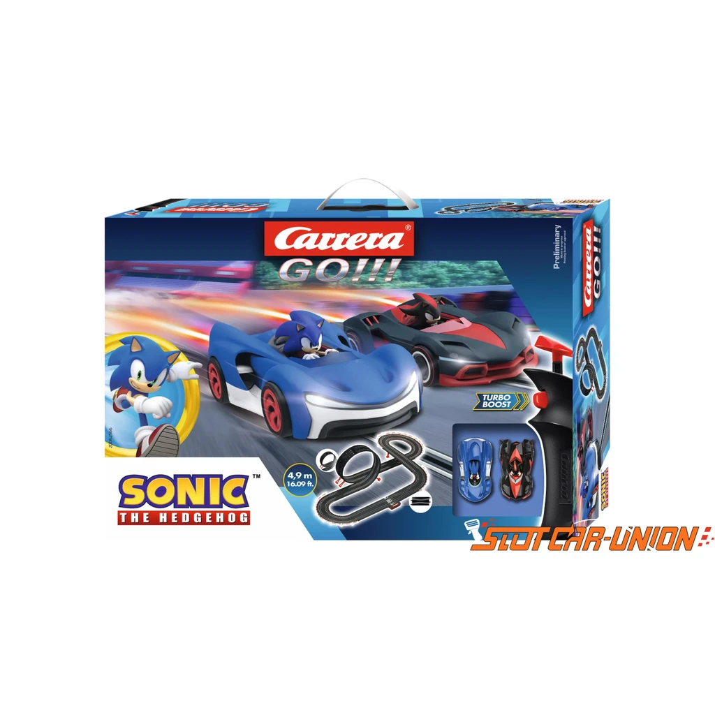 Carrera GO!!! Sonic the Hedgehog Slot Car Racing Set – 4.9 m