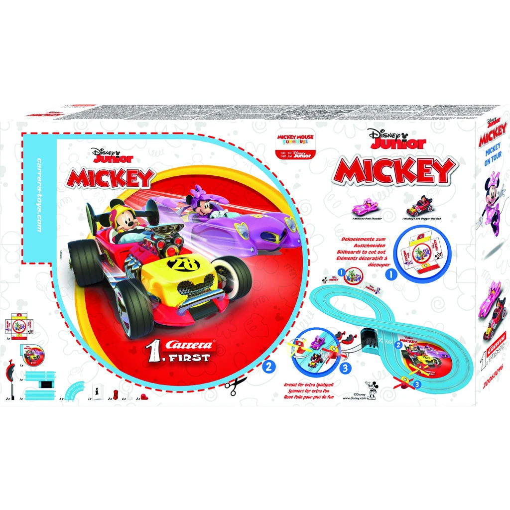 Carrera FIRST Disney Junior Mickey on Tour – 2.4 m Race Track