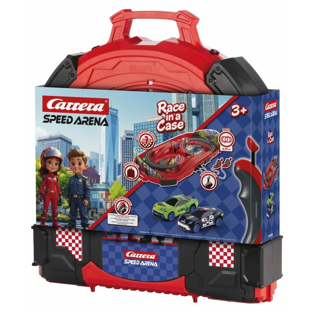 Carrera Speed Arena Police Chase – "Race in a Case" Slot Car Set (1:50)