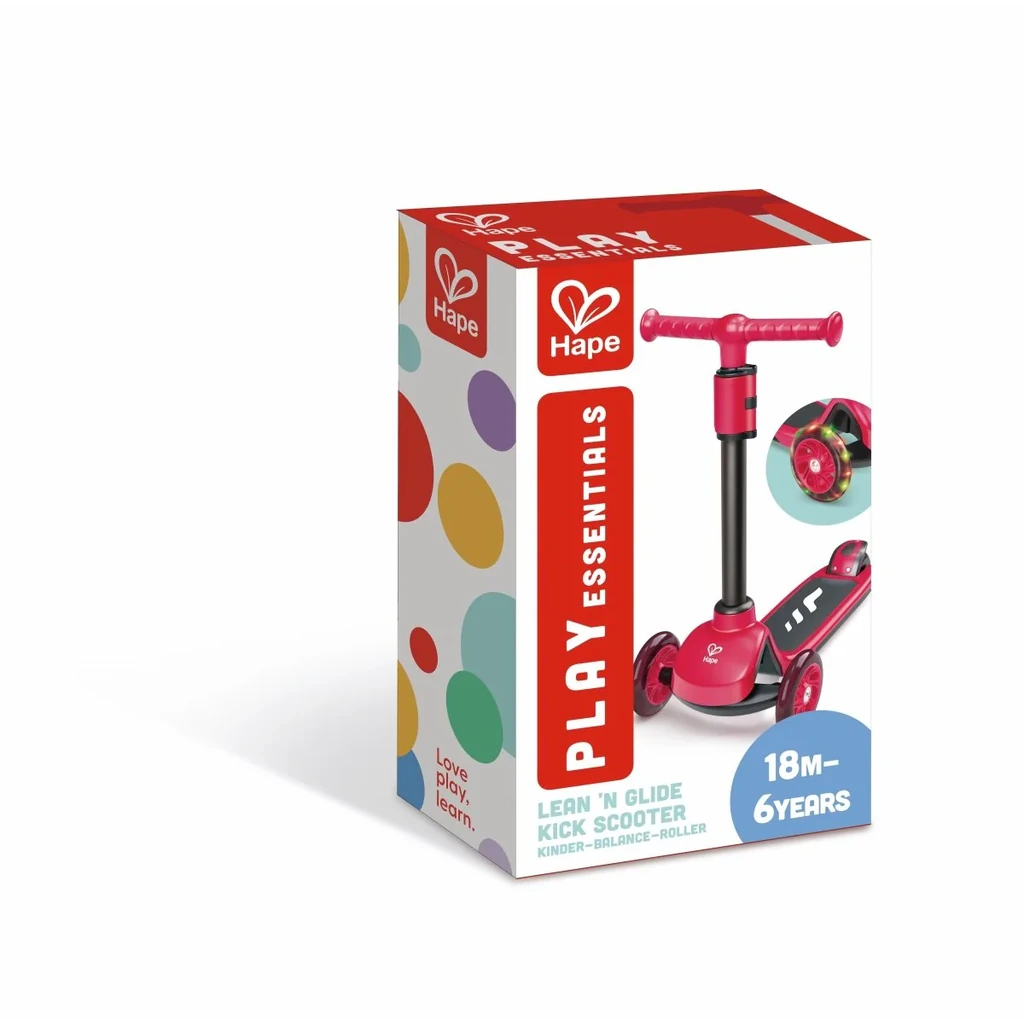 Hape Lean 'n Glide Kick Scooter – Red