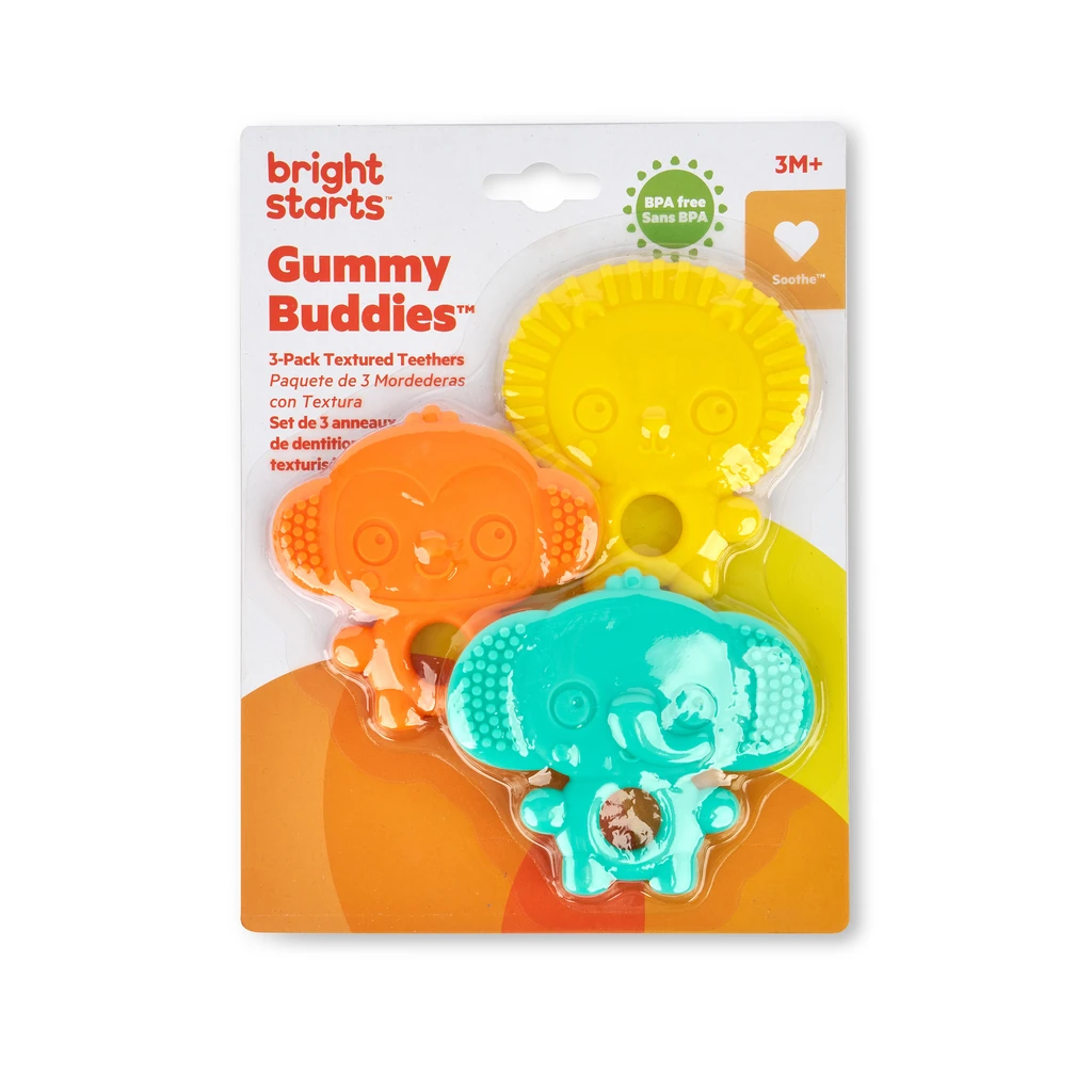 Bright Starts™ Gummy Buddies™ 3-Pack Textured Teethers