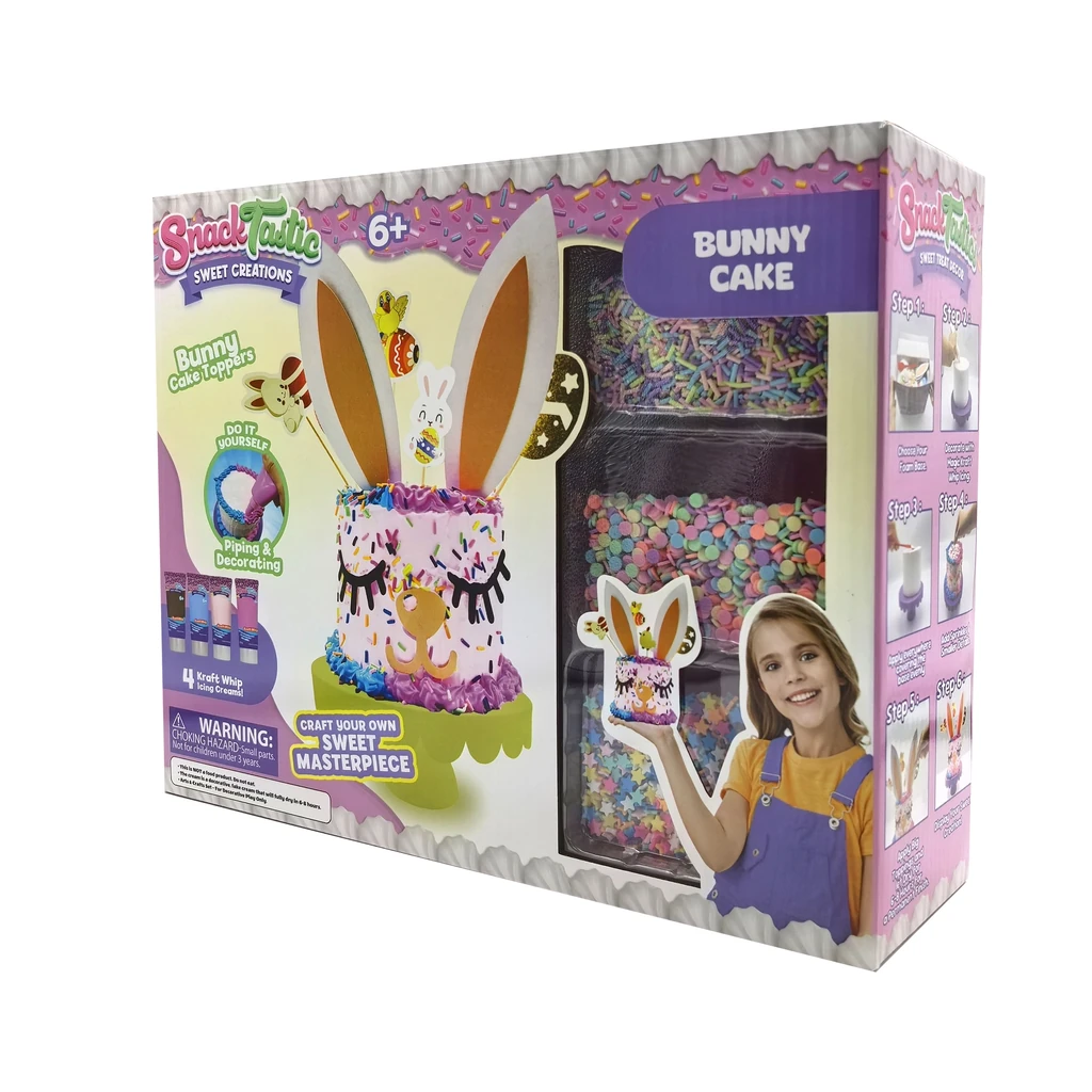Snack Tastic Sweet Creations DIY Kit – Easter Bunny Cake