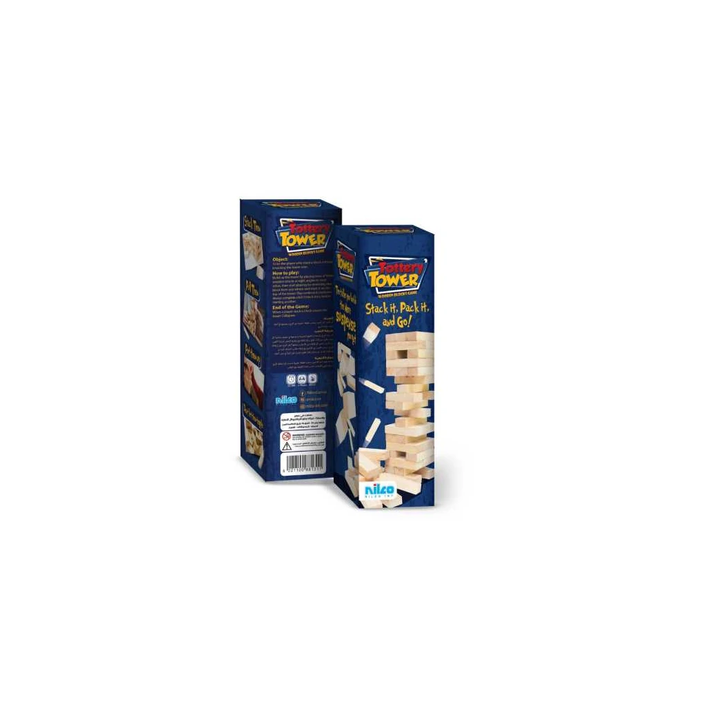 Nilco Tottery Tower Wooden Blocks Game